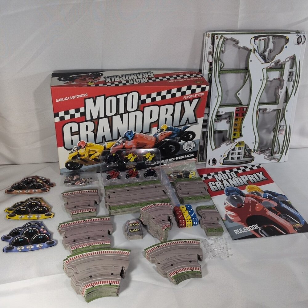 Moto Grand Prix High Speed Motorcycle Racing Board Game Nexus 2008 Complete